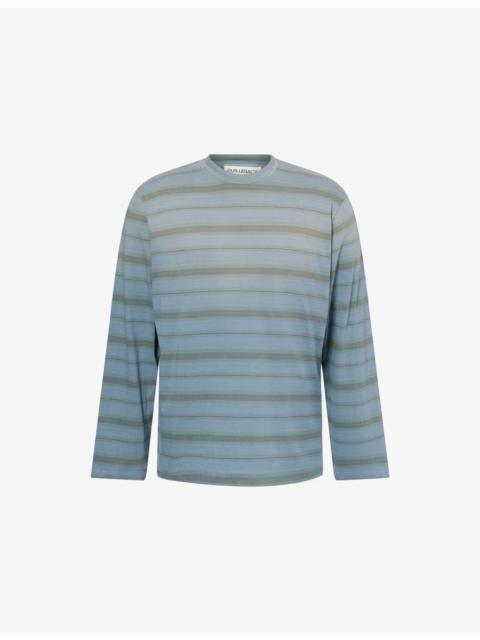 Our Legacy Striped Boxy-Fit Long-Sleeve Cotton-Shirt