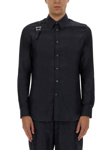 Alexander McQueen Alexander Mcqueen Men Harness Shirt With T Buckle