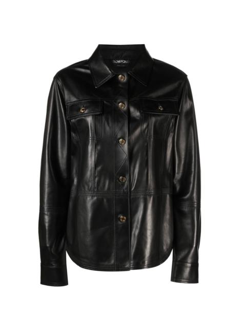 TOM FORD calf-leather shirt