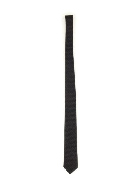 FERRAGAMO Ferragamo Men Gancini Jacquard Tie
