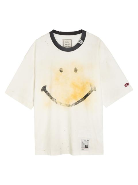 Maison MIHARAYASUHIRO Maison Mihara Yasuhiro Distressed Printed Cotton T-shirt