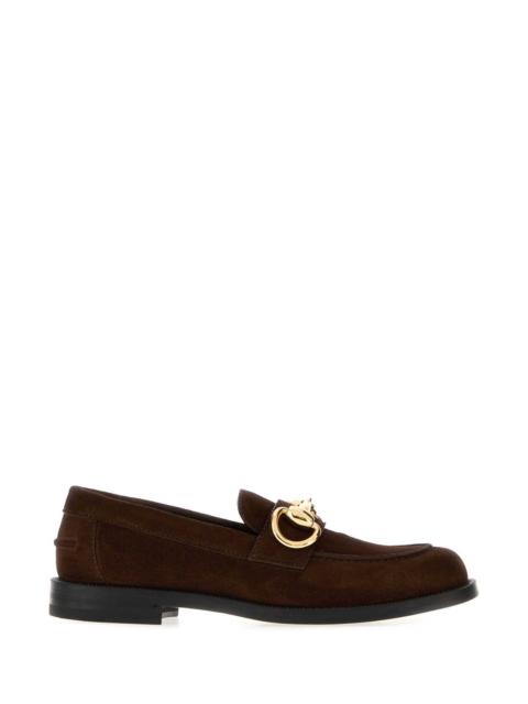GUCCI Gucci Women Dark Brown Suede Boulevard Loafers
