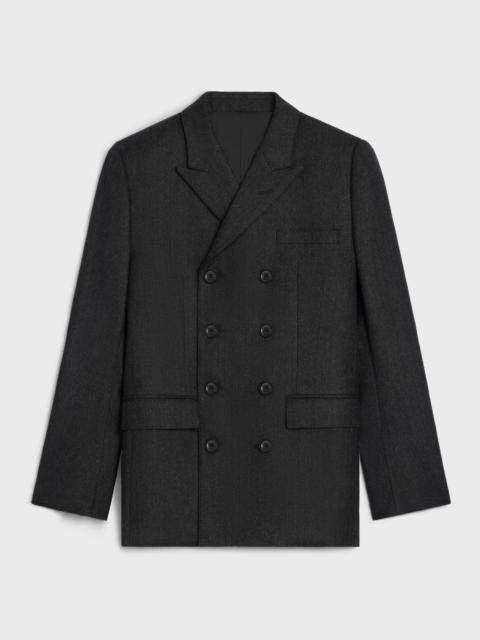 CELINE carnaby jacket in striped flannel