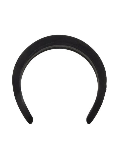 BALENCIAGA Women's Holli Headband in Black/shiny Silver