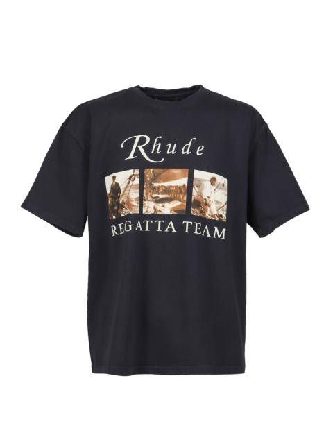 Rhude USVI REGATTA TOUR TEE / VTG BLK