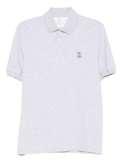 Brunello Cucinelli Brunello Cucinelli Men Logo Cotton Polo Shirt