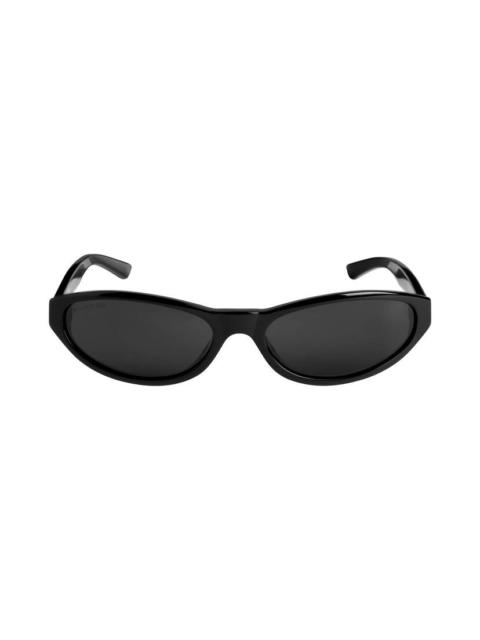 BALENCIAGA Neo Round Sunglasses in Black