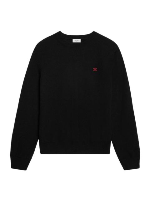 CELINE Celine Men Fine Wool Sweater With Triomphe Embroidery