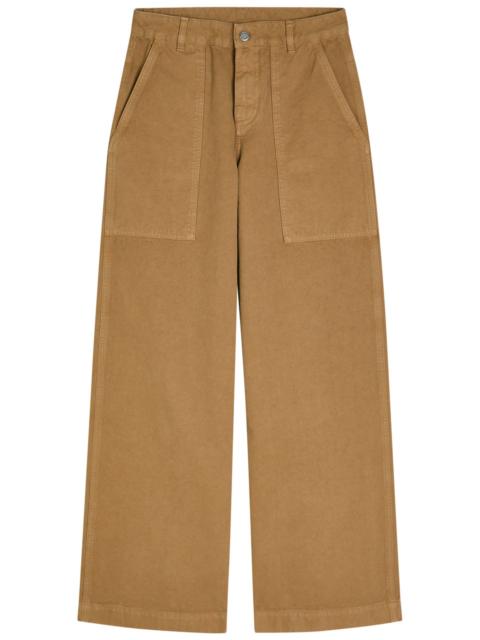 Moncler Moncler Wide-leg Canvas Trousers