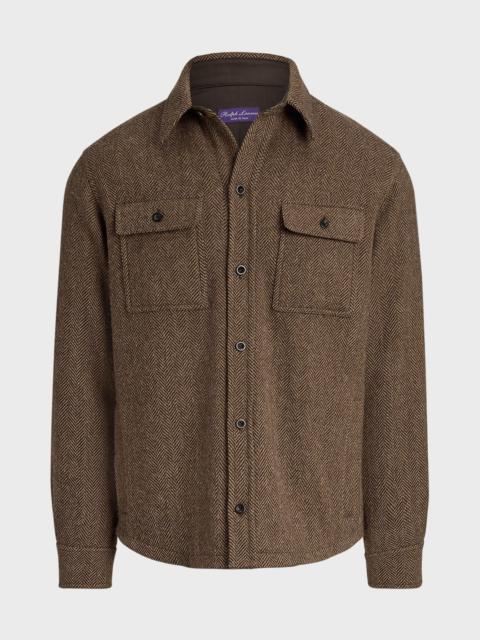 Men's Wool-Cashmere Overshirt