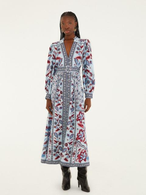 FARM RIO Soft Blue Marcelle Maxi Dress