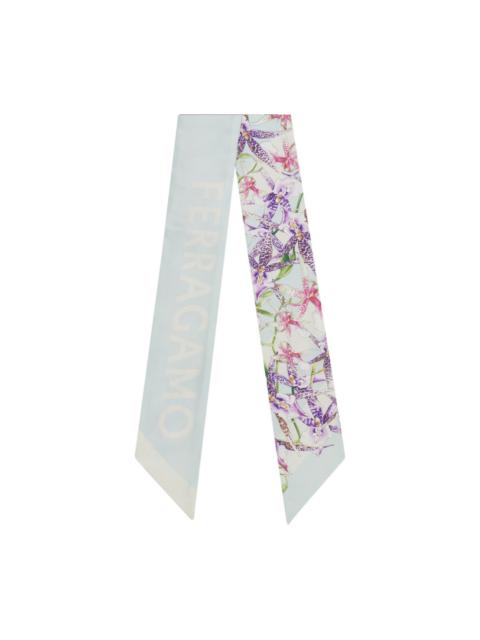 FERRAGAMO Gaia-print silk scarf