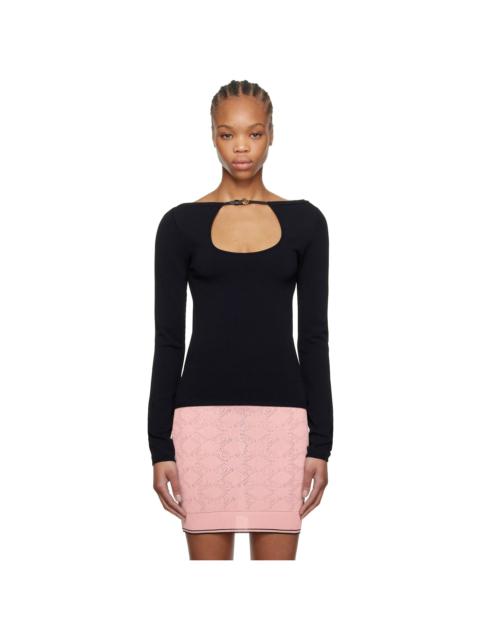 AMIRI Black Long Sleeve Keyhole T-shirt