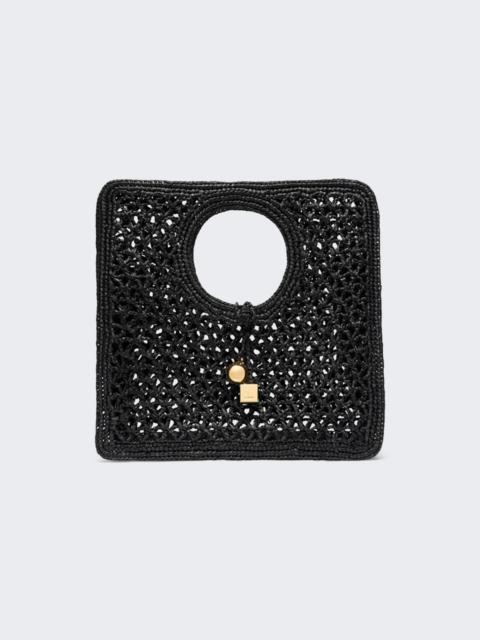 JACQUEMUS The Spiaggia Small Square Bag Black