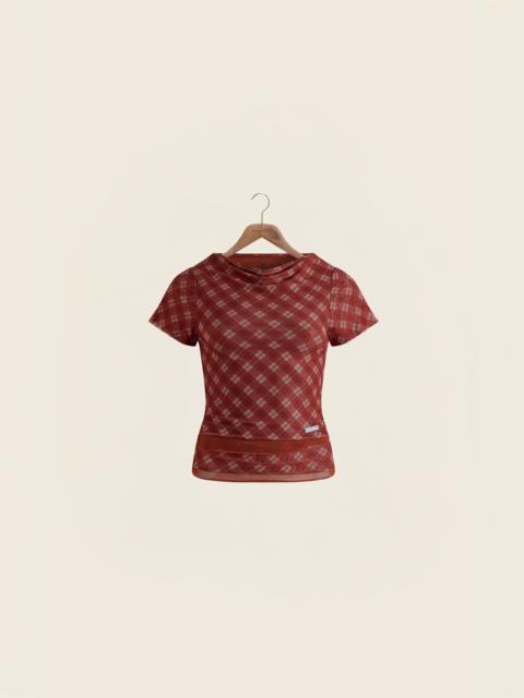 House of Sunny RETRO CHECK MESH TOP