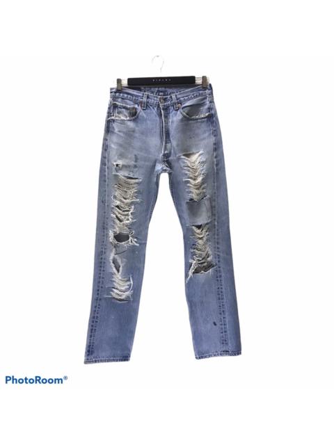 Levi's Vintage Levis 501xx Thrashed Jeans Kurt Cobain
