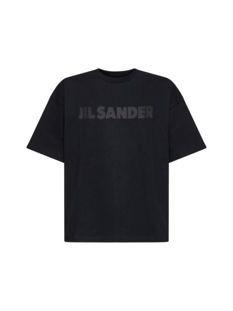 Jil Sander Black printed logo T-shirt