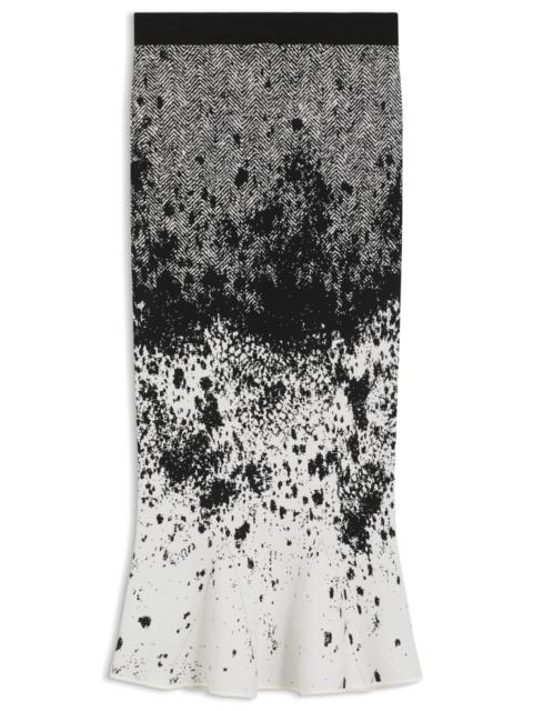 BOSS KNITTED TULIP SKIRT IN LUSTROUS STRETCH FABRIC