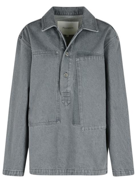 JW Anderson Jw Anderson Rugby Grey Denim Shirt Women