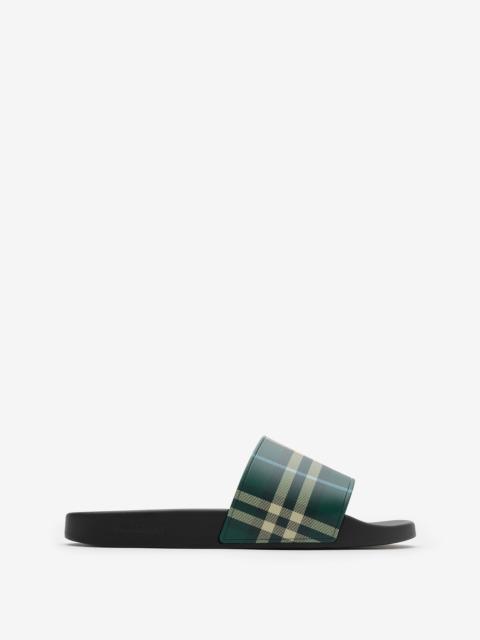 Burberry Check Slides