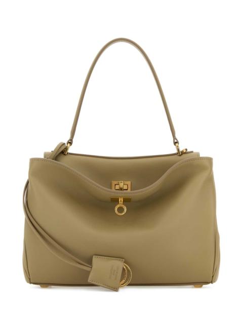 BALENCIAGA Balenciaga Women Sage Green Leather Small Rodeo Handbag