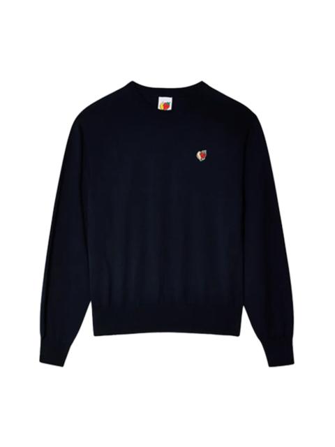 SKY HIGH FARM WORKWEAR Sky High Farm Workwear Perennial Logo Crewneck Sweater Navy