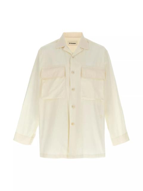 Jil Sander Logo embroidery shirt