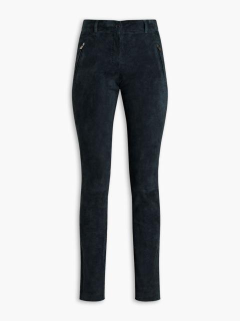 Loro Piana Suede slim-leg pants
