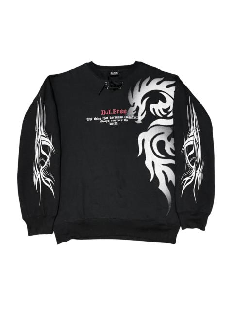 Other Designers Japanese Brand - Vintage DJ Free Dragon Design Crewneck Sweatshirt
