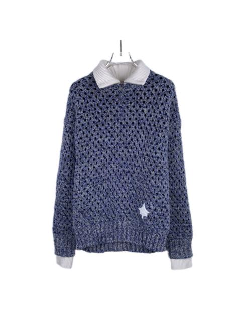 Louis Vuitton Louis Vuitton 2023 Logo Wool Cashmere Crew Neck Color-Blocked Knit Sweater