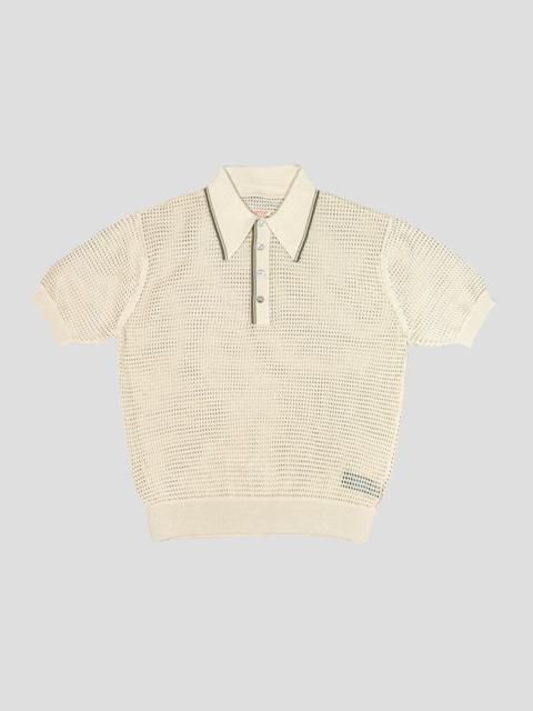 12G MESH KNIT POLO SHIRT