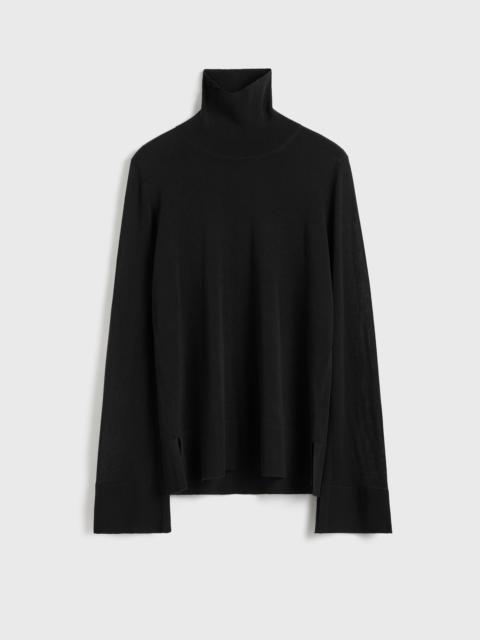 TOTEME Slit sleeve turtleneck black