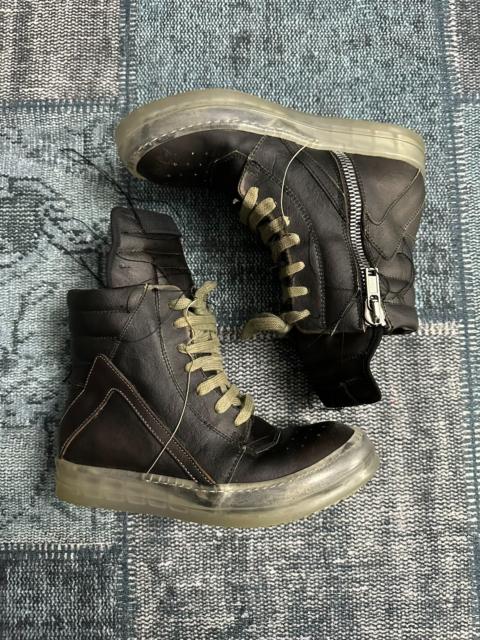 Rick Owens Rick Owens mainline Black Ghost tassel inverted triangle Sneakers