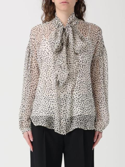 Max Mara Studio Max Mara Studio Women Polka Dot Silk Blend Shirt Max Mara Studio
