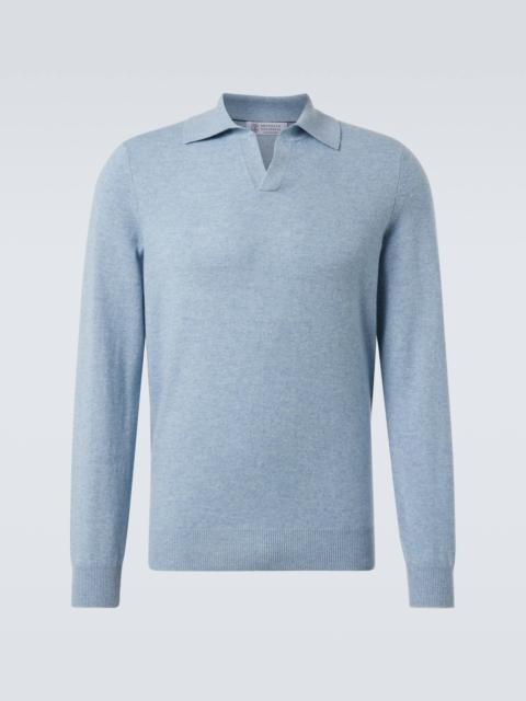 Brunello Cucinelli Cashmere polo sweater