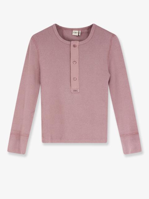 Chloé Chloe' Ribbed Cotton T-Shirt