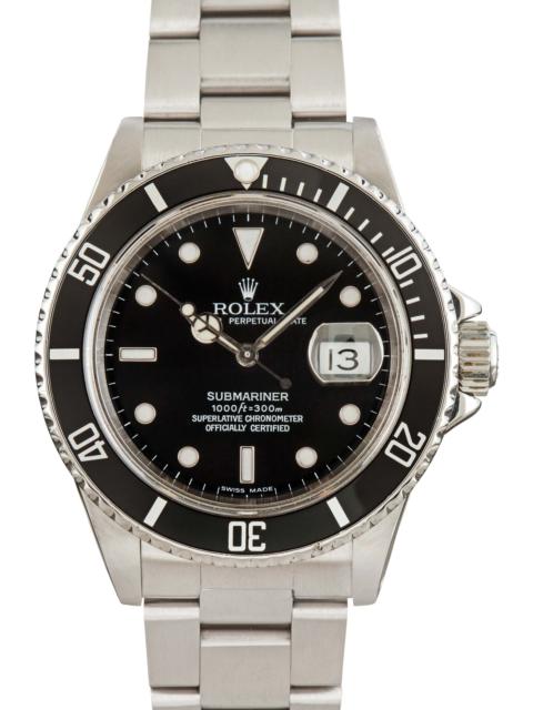 ROLEX Used Rolex Submariner Ref 168000 Oyster Stainless Steel