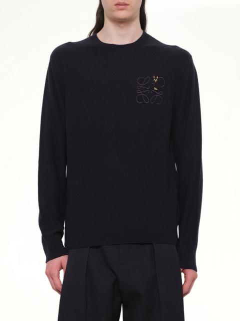 Loewe Knit Sweater in Dark Navy Blue