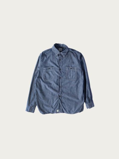 orSlow Relax Fit Chambray Work Shirt - Chambray