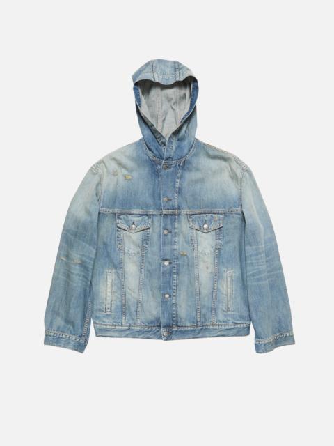 Acne Studios Hooded denim jacket - Mid Blue
