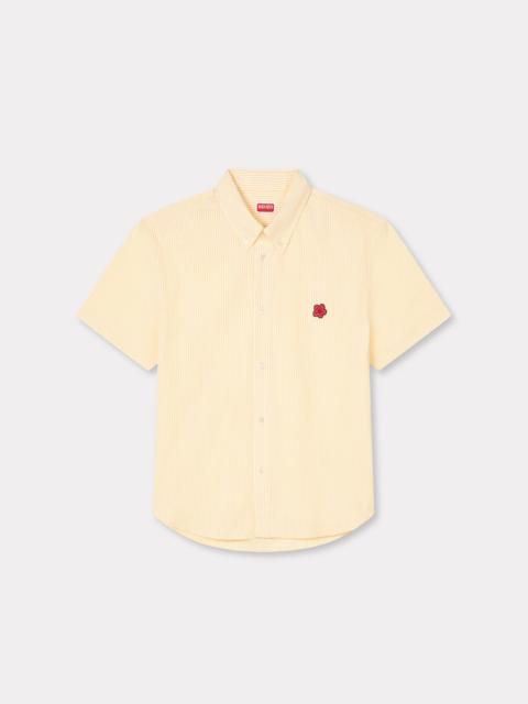 KENZO 'Boke Flower' short sleeve shirt in cotton seersucker