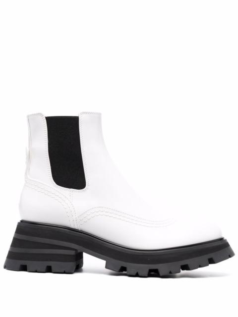 Alexander McQueen Wander ridged-sole leather boots