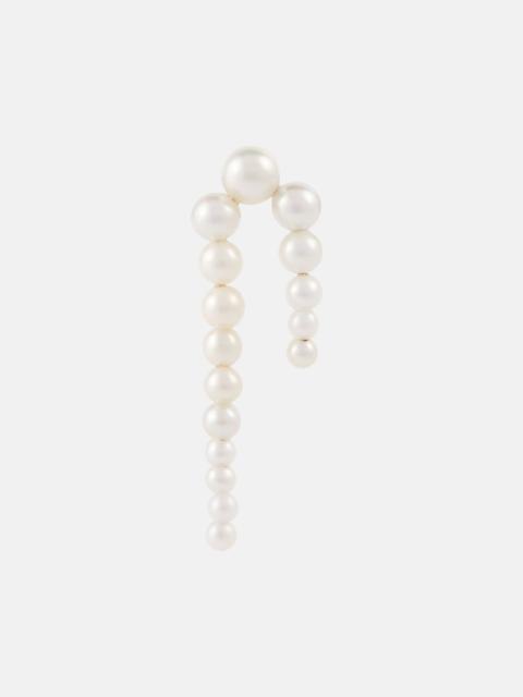 SOPHIE BILLE BRAHE Petite Perle Nuit 14Kt gold and pearl earrings