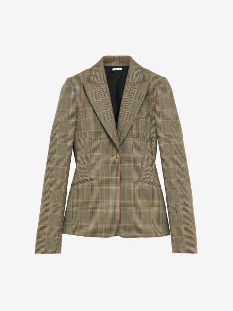 Alexander McQueen Country Check Single-breasted Jacket