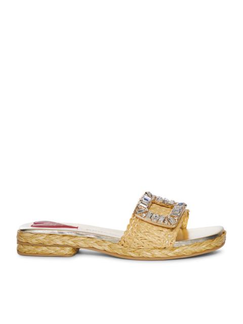 Roger Vivier Roger Vivier Women Raffia Sandals With Buckle