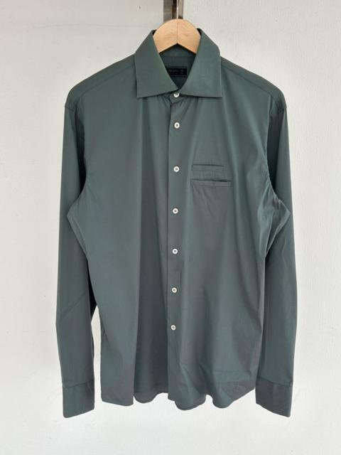 Prada Prada Vintage Button Up Nylon Shirt Green