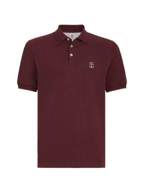 Brunello Cucinelli Brunello Cucinelli Men Logo Cotton Polo Shirt