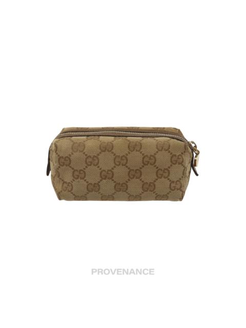 Gucci Zip Pouch - GG Canvas Heart