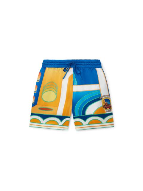 CASABLANCA Paysage Silk Shorts | Casablanca Paris