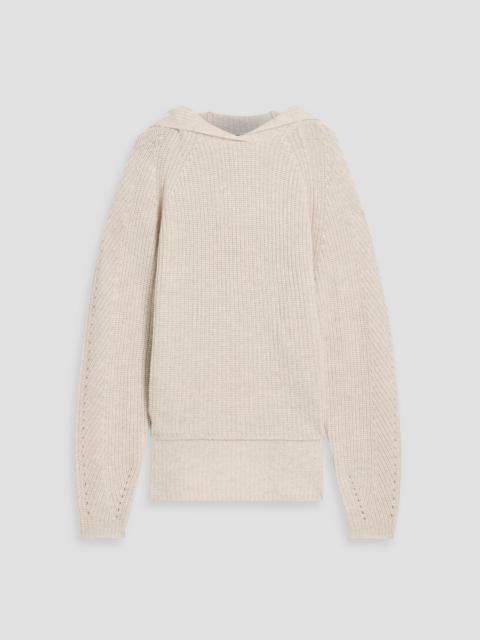 Other Designers Ribbed cashmere hoodie